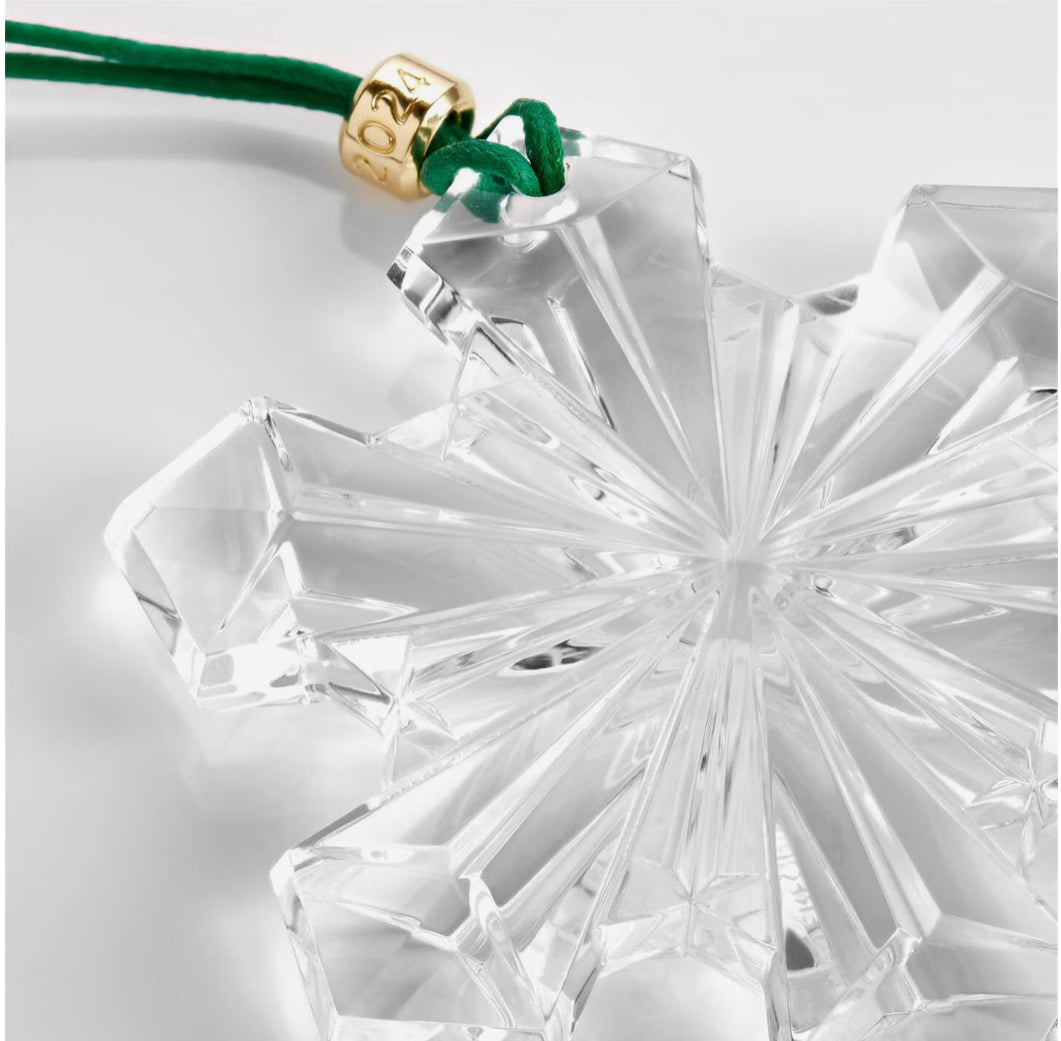 Annual 2024 Christmas Snow Crystal Ornament