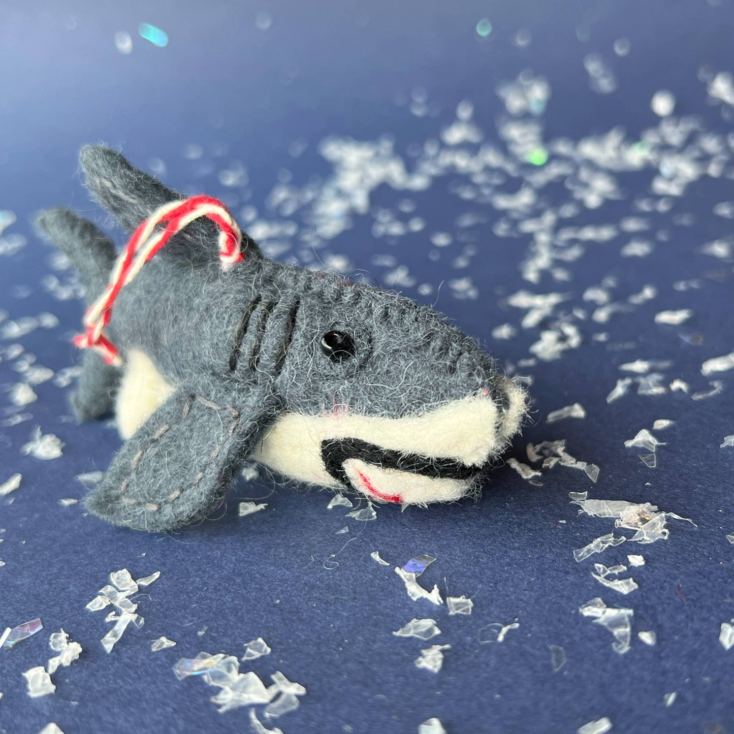 Shark Felt Wool Christmas Ornament