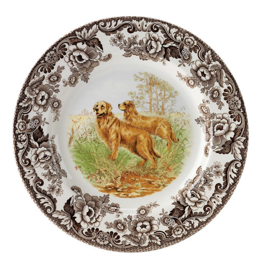 Woodland Salad Plate - Hunting Dogs