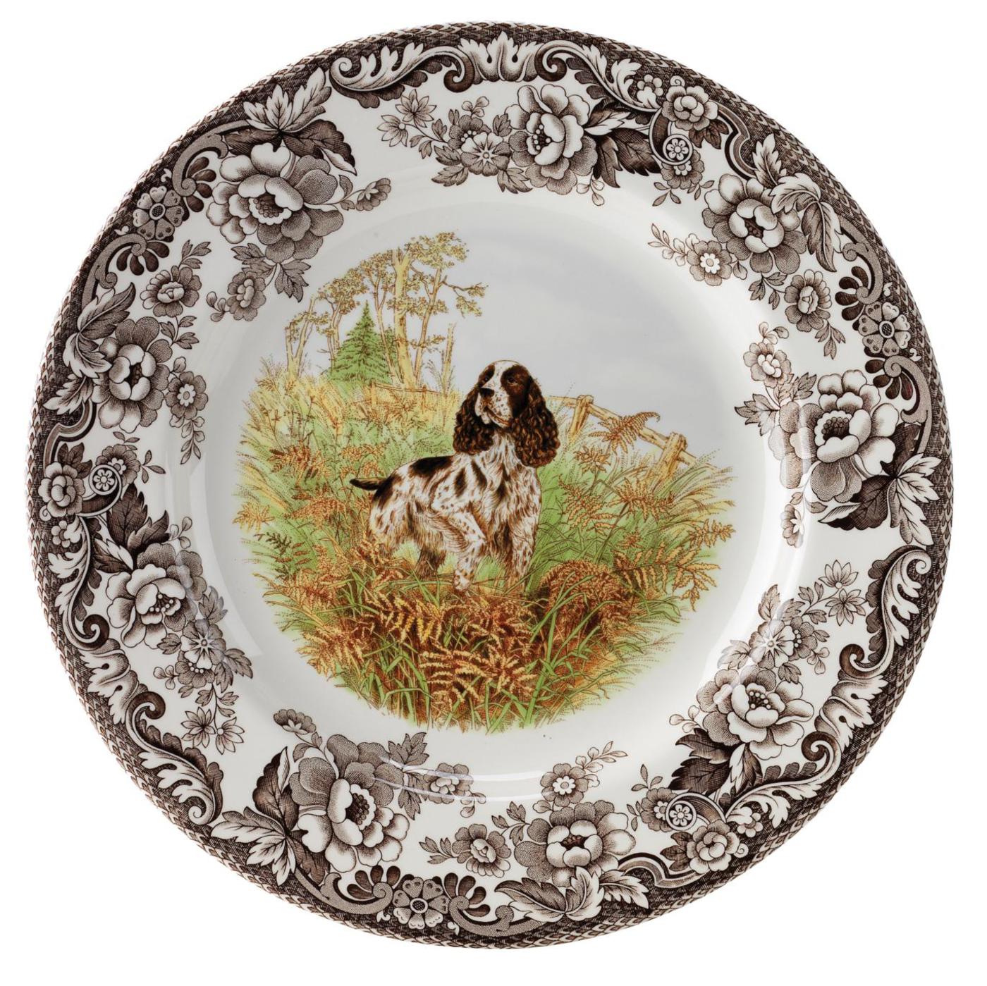 Woodland Dinner Plate - Hunting Dogs