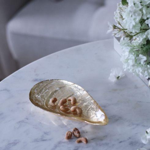 New Orleans Glass Pina Shell Platter