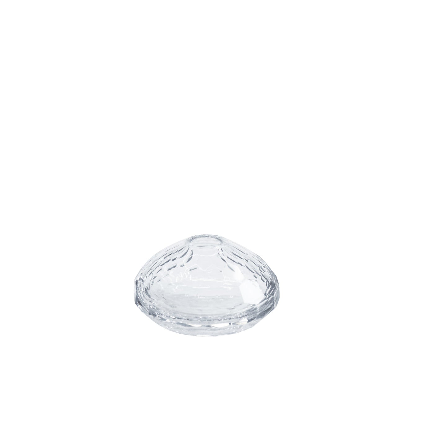 Glass Faceted Bud Vase