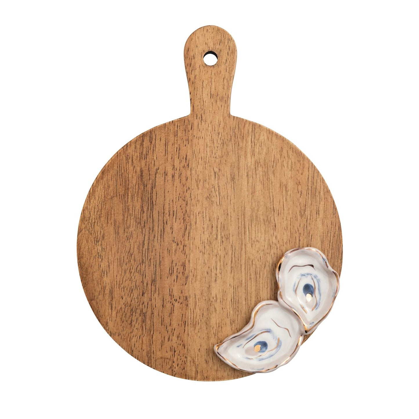 Round Wood Oyster Board