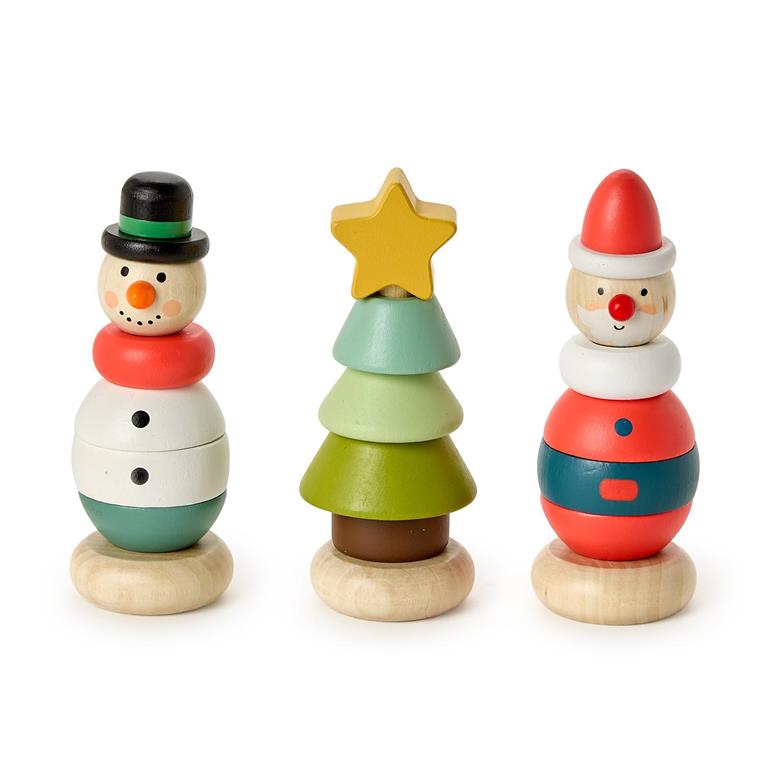 Holiday Wooden Stacking Toy