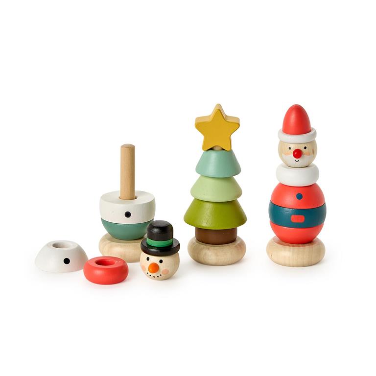 Holiday Wooden Stacking Toy