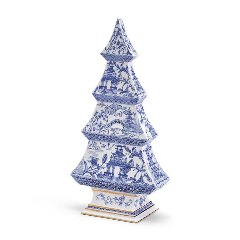 Blue and White Tree