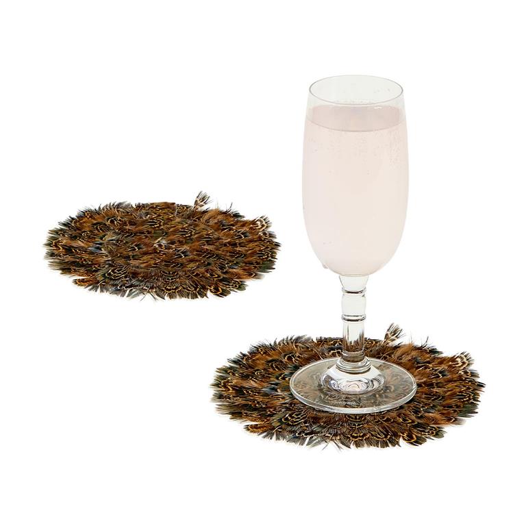 Feather Coaster Set