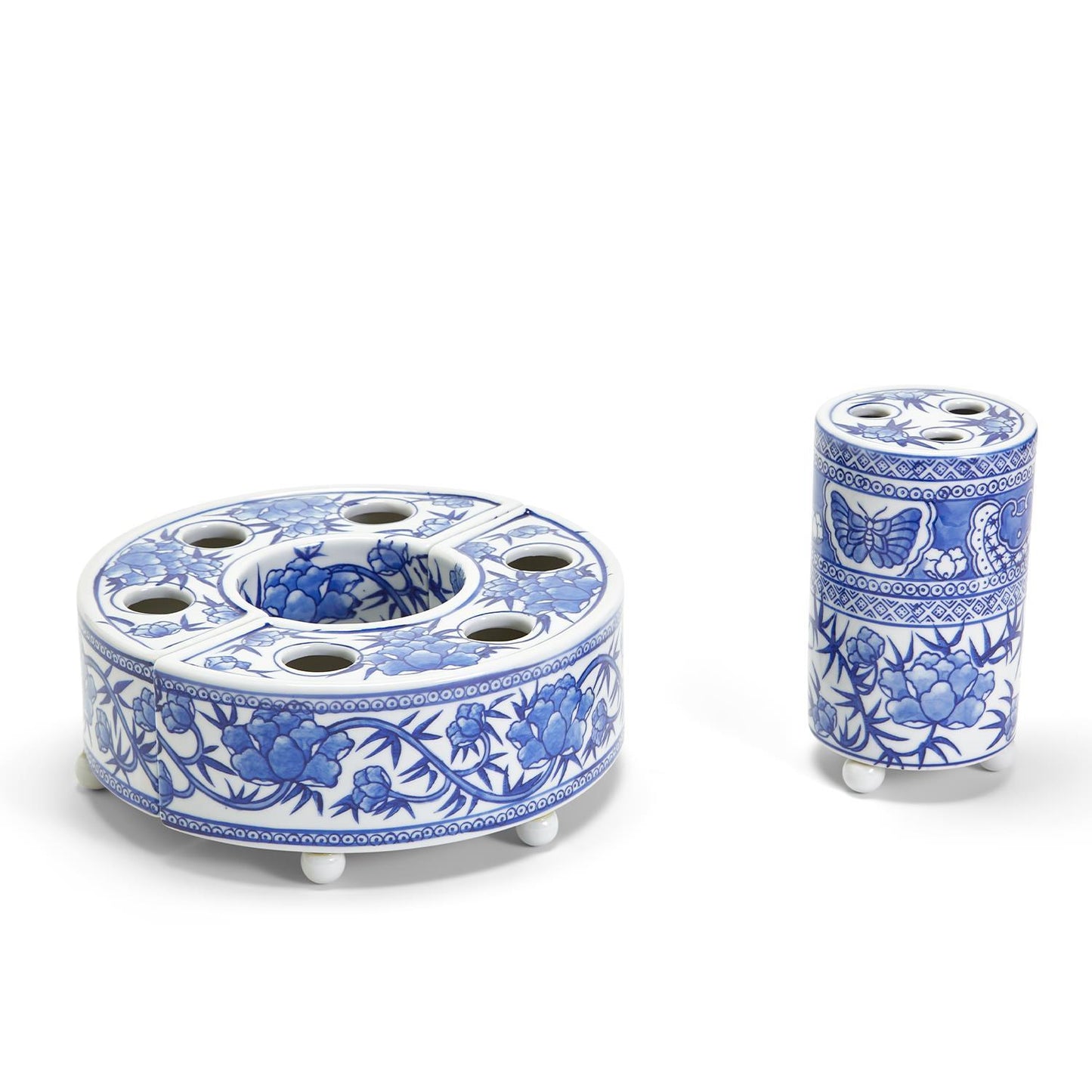 Blue & White Floral Arranger