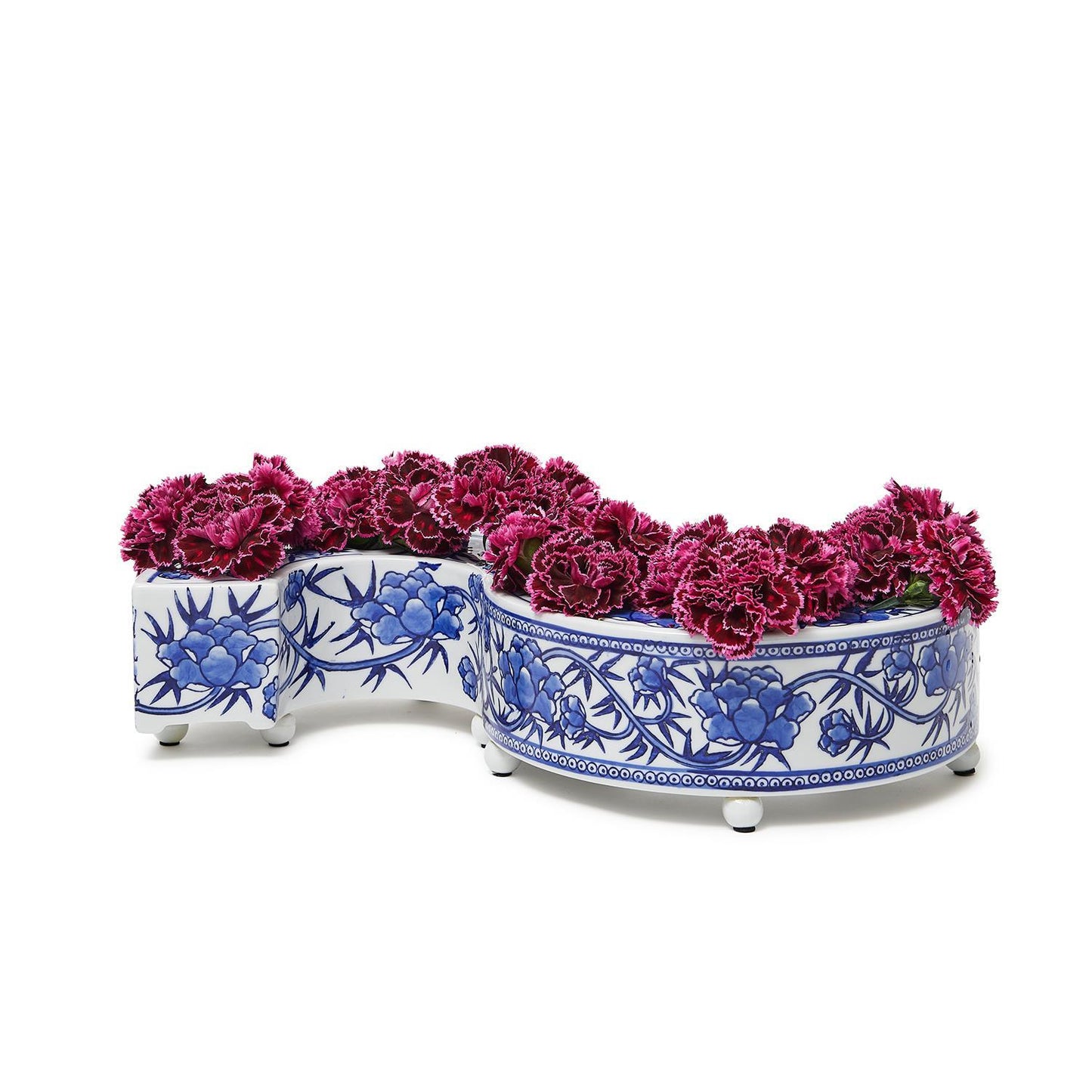 Blue & White Floral Arranger