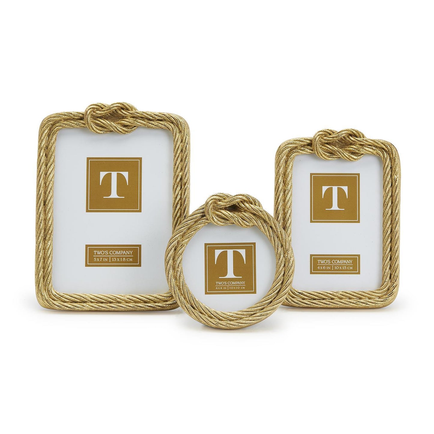 Golden Rope Picture Frames