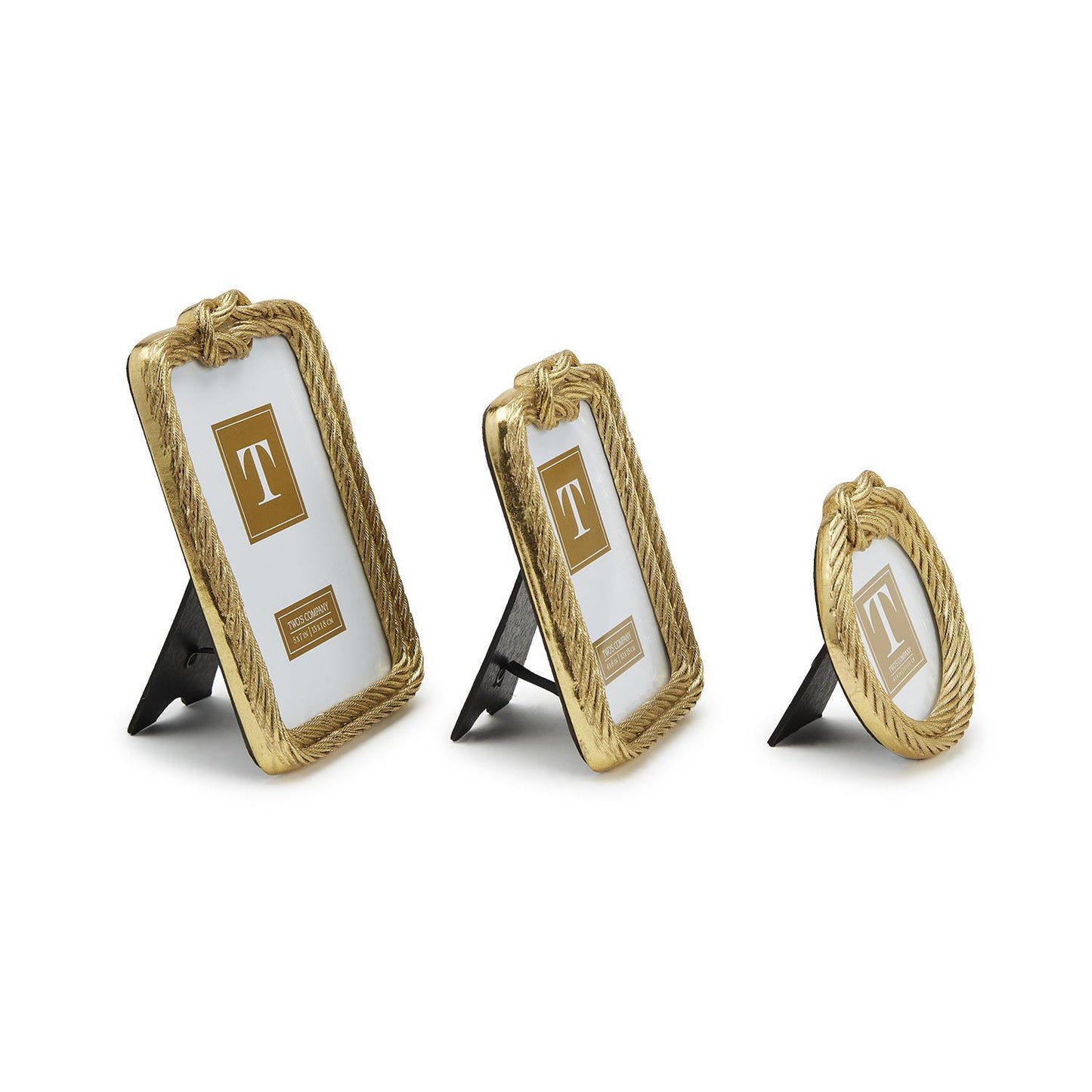 Golden Rope Picture Frames
