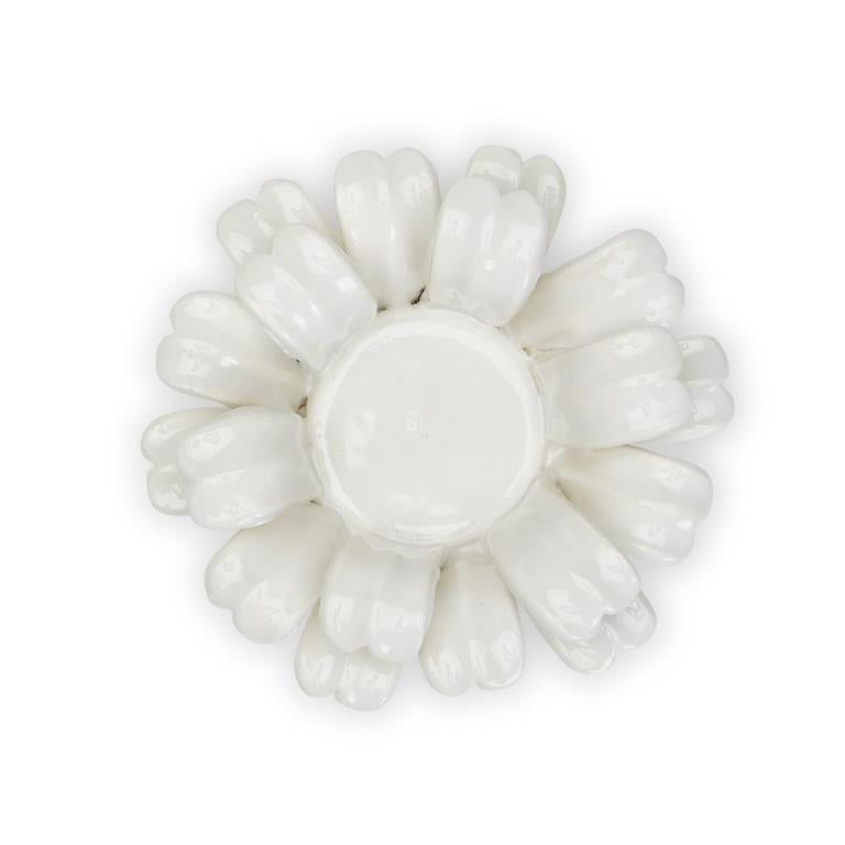 White Succulent Votive Candle Holder