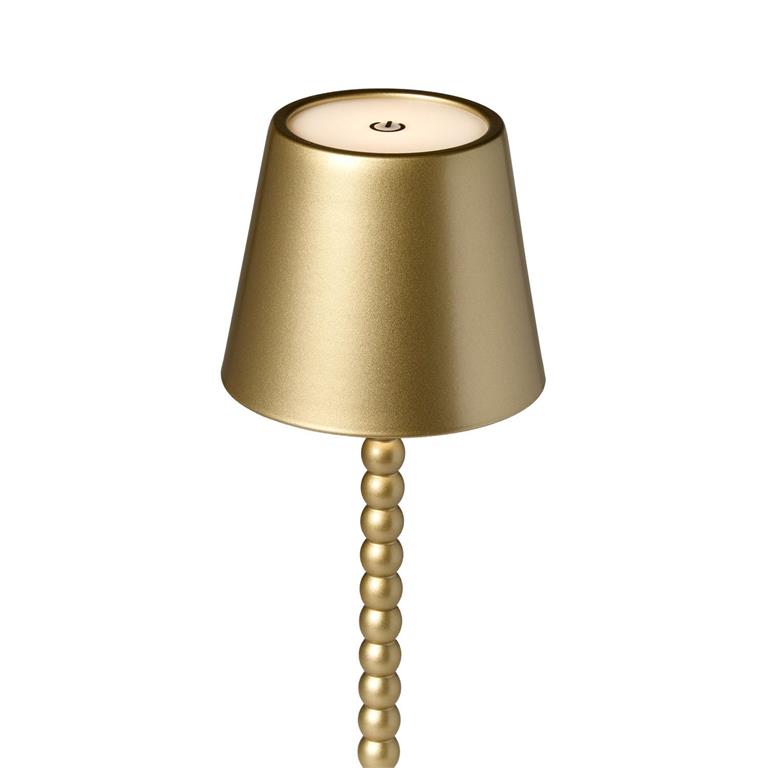Beaded Gold LED Table Lamp