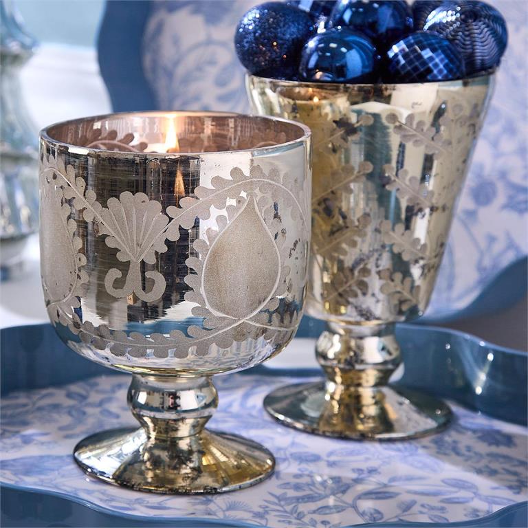 Mercury Glass Cachepot