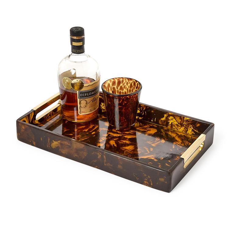 Tortoise Swirl Serving Tray