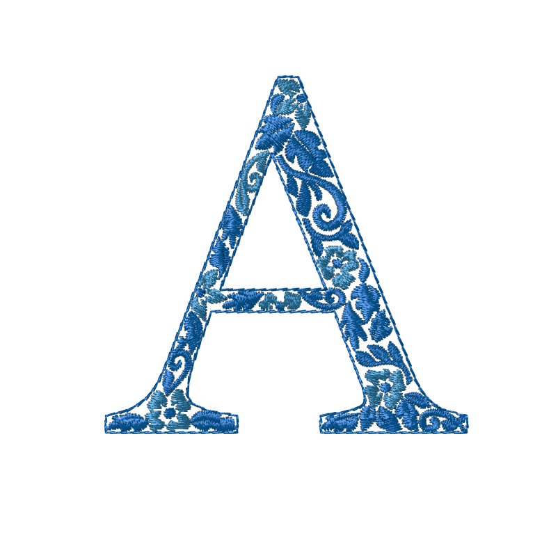 Embroidery Chinoiserie Font