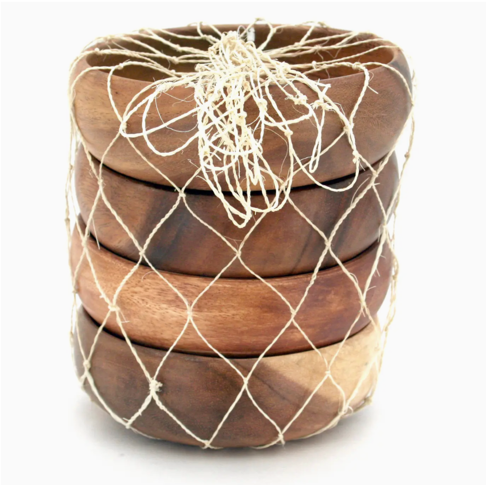 Acacia Small Salad Bowl Set