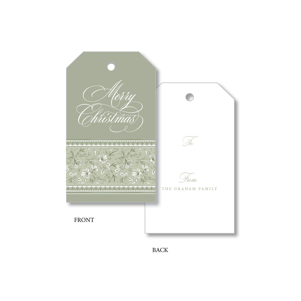 Amaryllis Sage Gift Tag