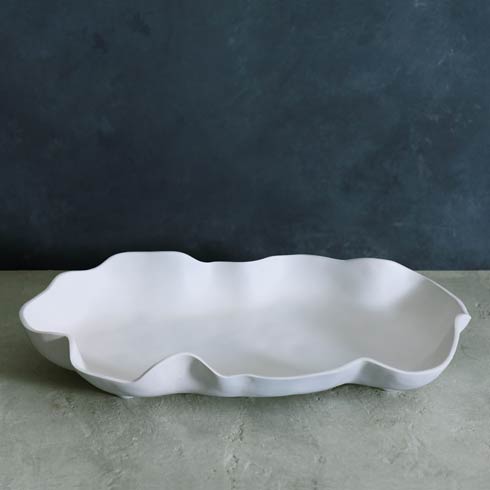 Vida Nube Large Platter-White