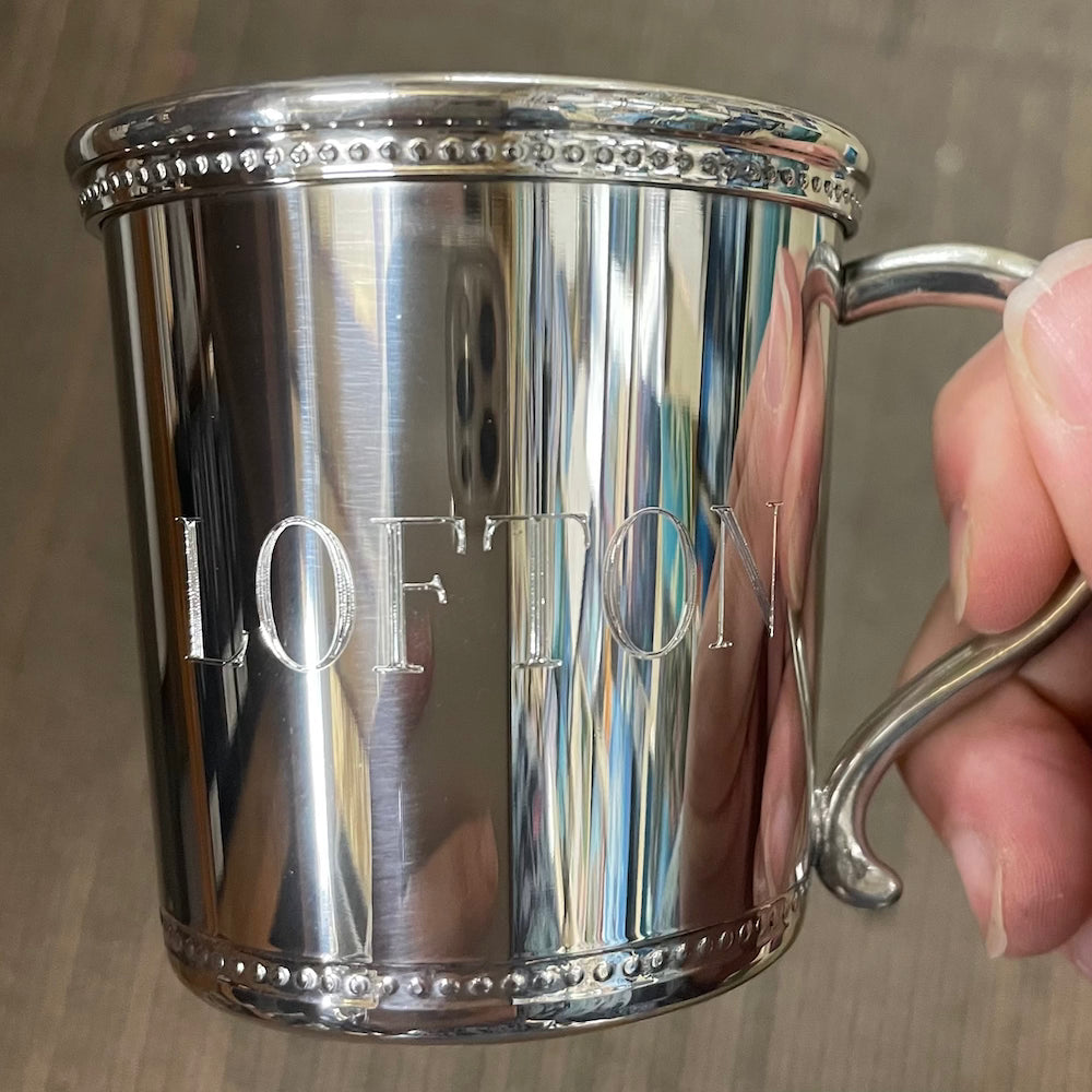 Pewter Baby Cup - Georgia