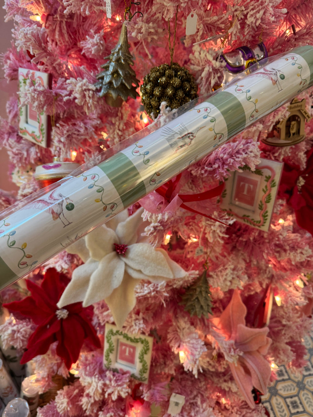 Coastal Christmas Birds Wrapping Paper