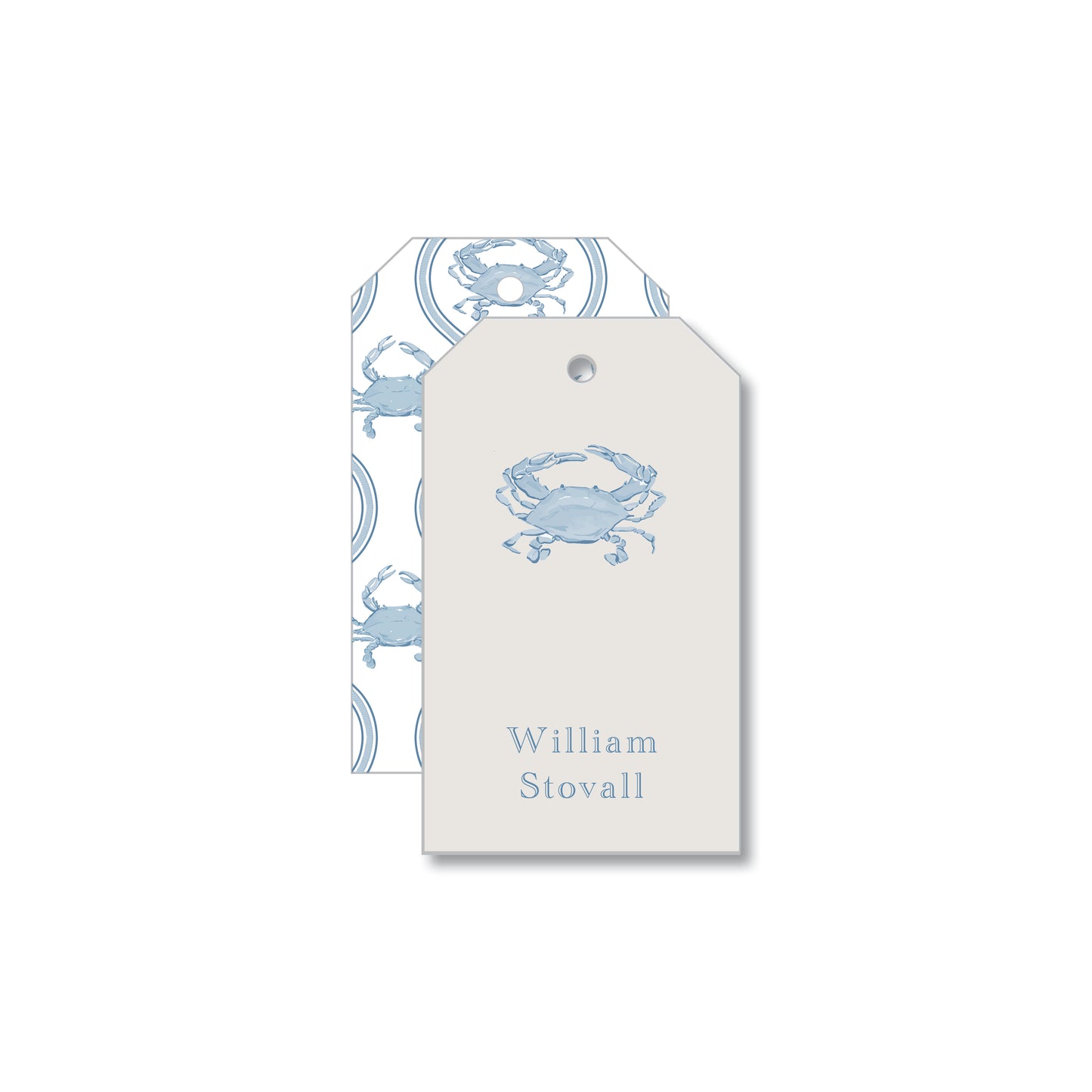Blue Crab Gift Tag