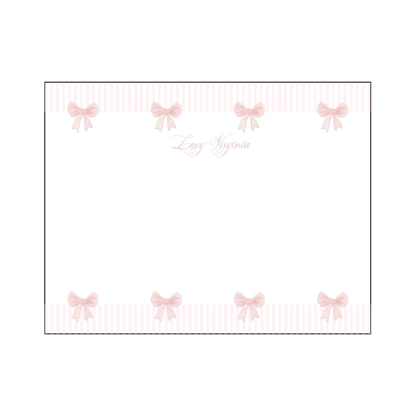 Bow Frame Notecard