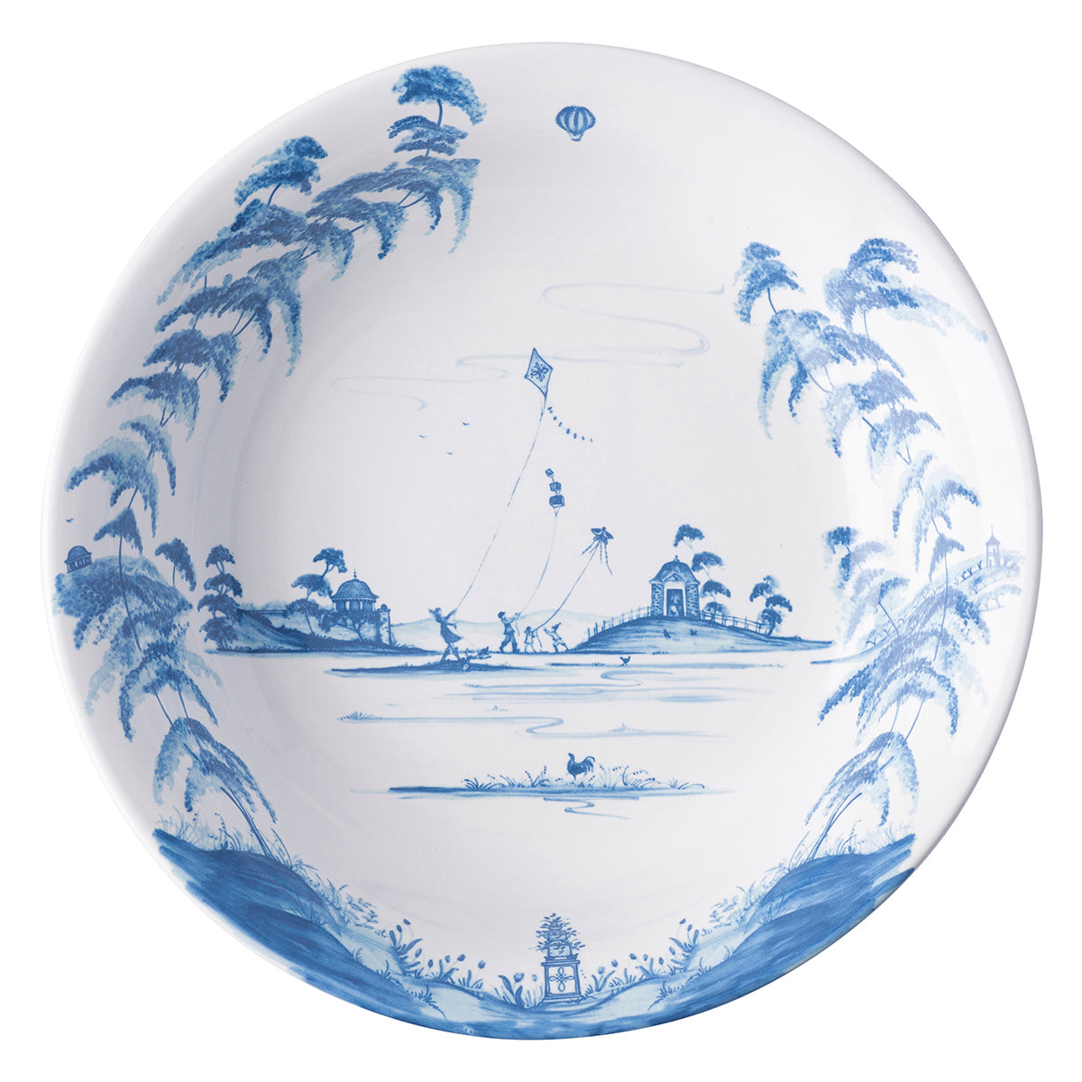 Country Estate Serving Bowl 13 in. - Delft Blue