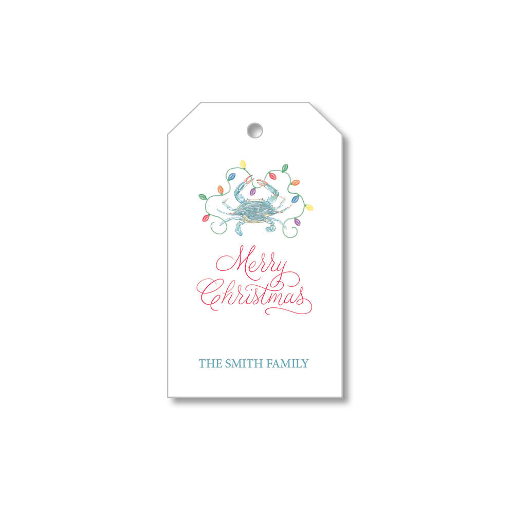 Christmas Tag - Crab