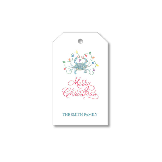 Christmas Tag - Crab