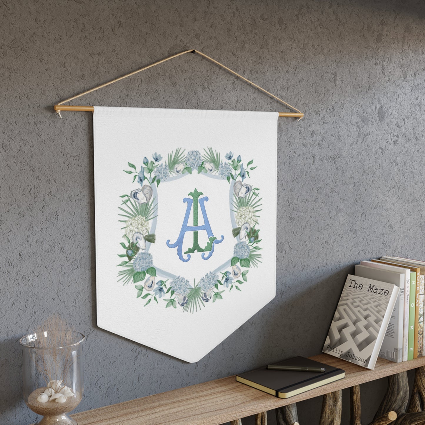 Wedding Banner Watercolor Crest