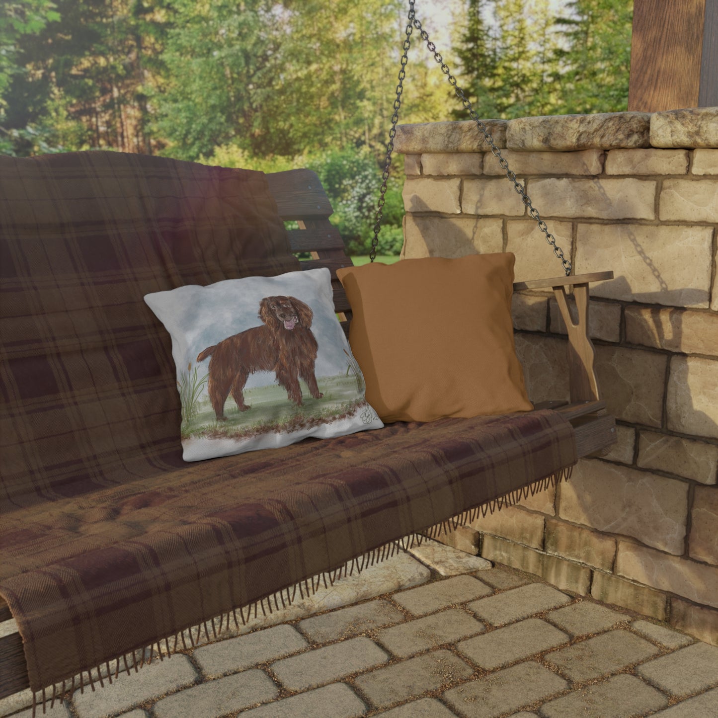 Woodland Dogscape Pillow Covers