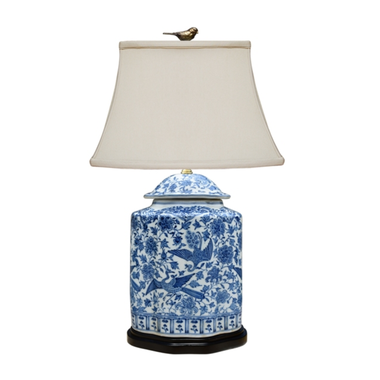 Blue & White Fluted Jar Lamp