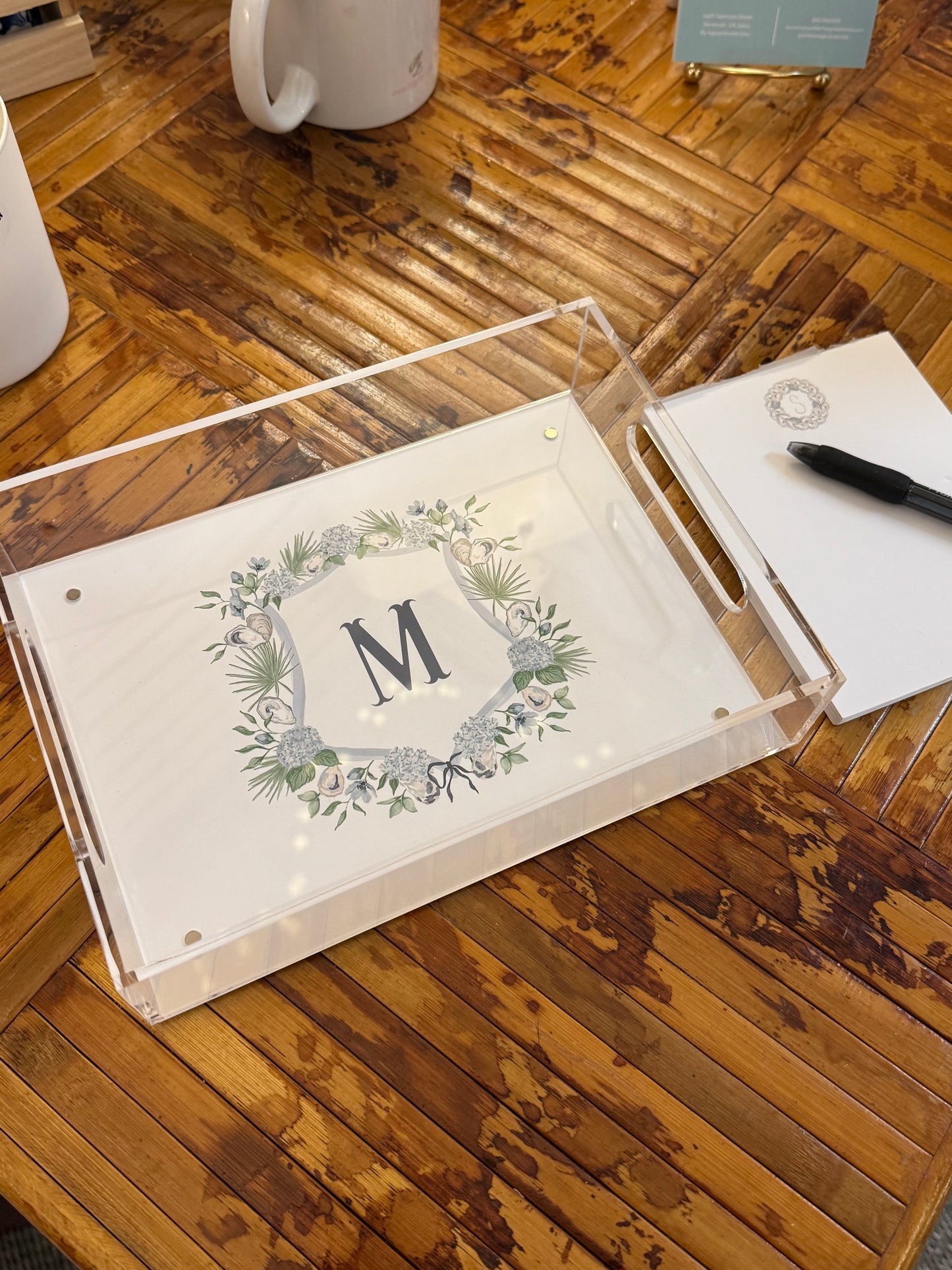 Lowcountry Crest Acrylic Tray