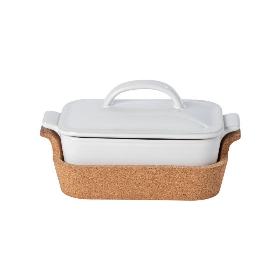 Ensemble Rectangle Covered Casserole w/ Cork Tray 10”