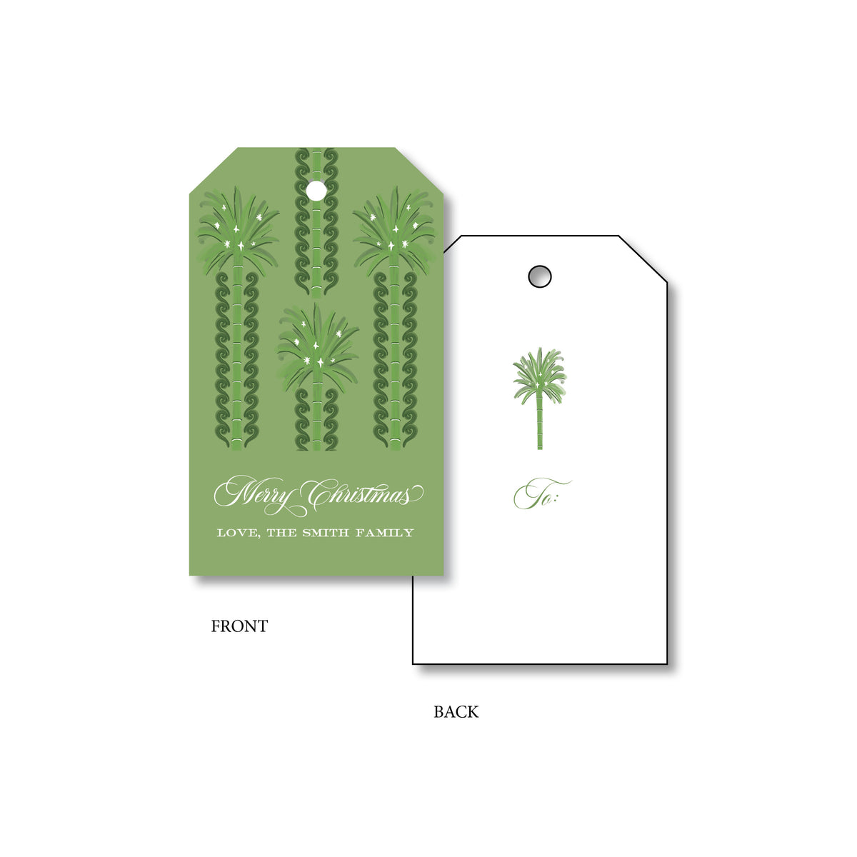 Deck the Palms Gift Tag