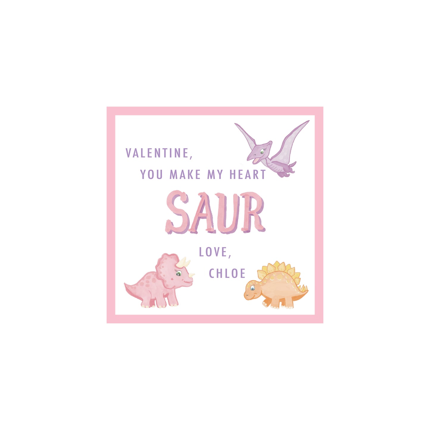 Dinosaur Valentine