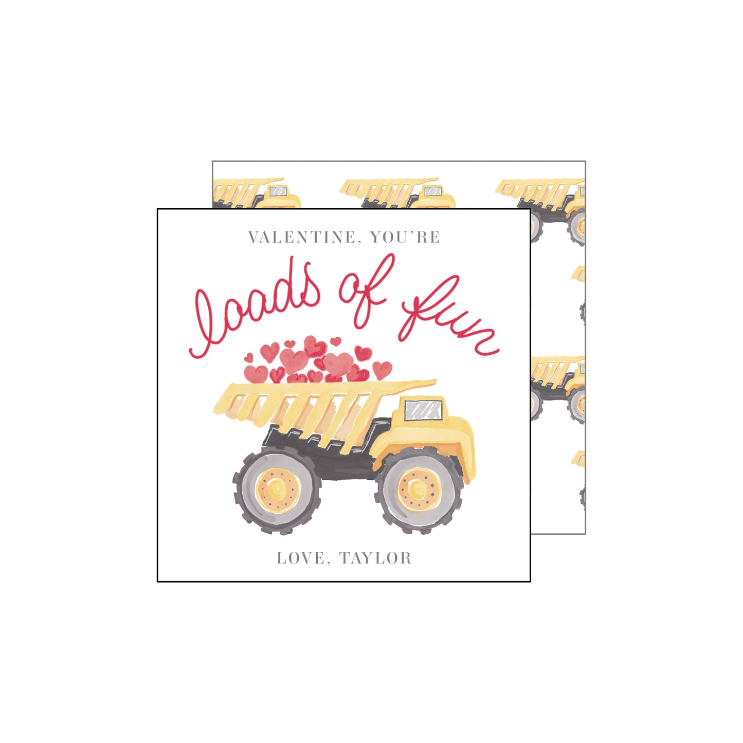 Dump Truck Valentine