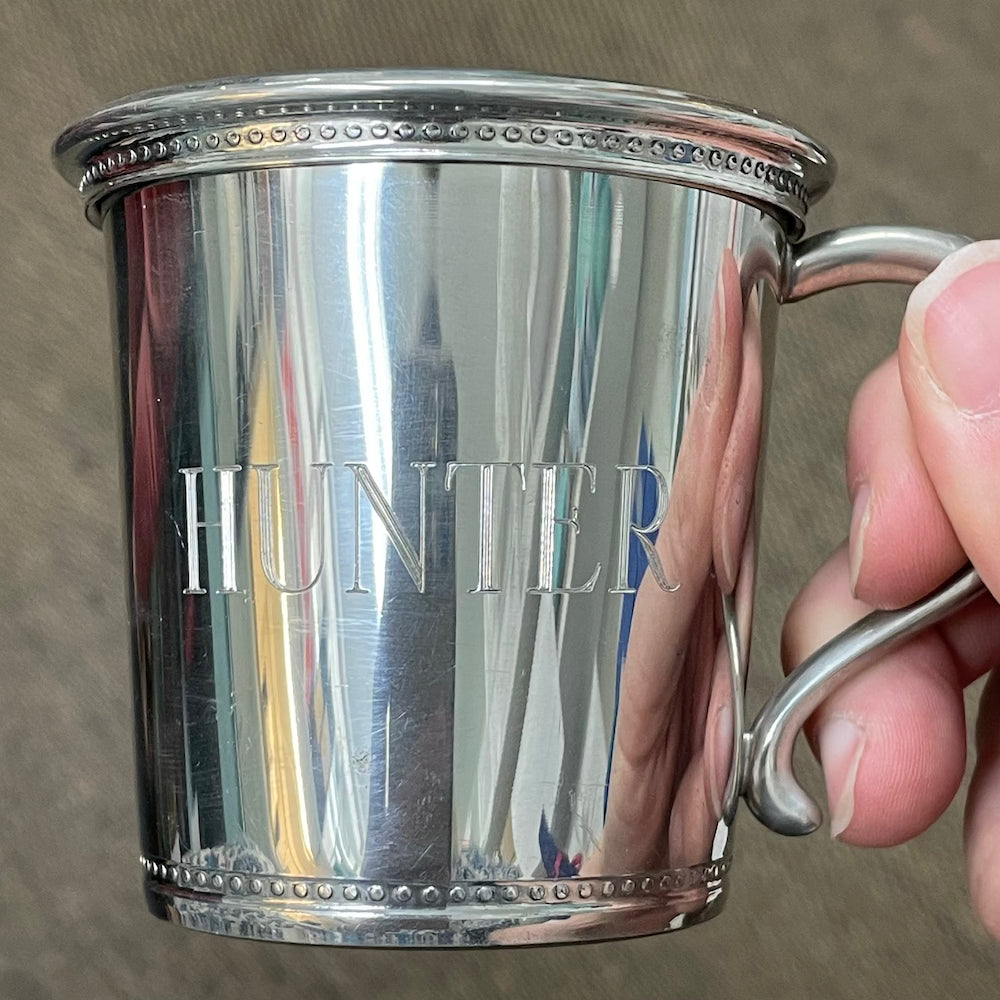 Pewter Baby Cup - Georgia