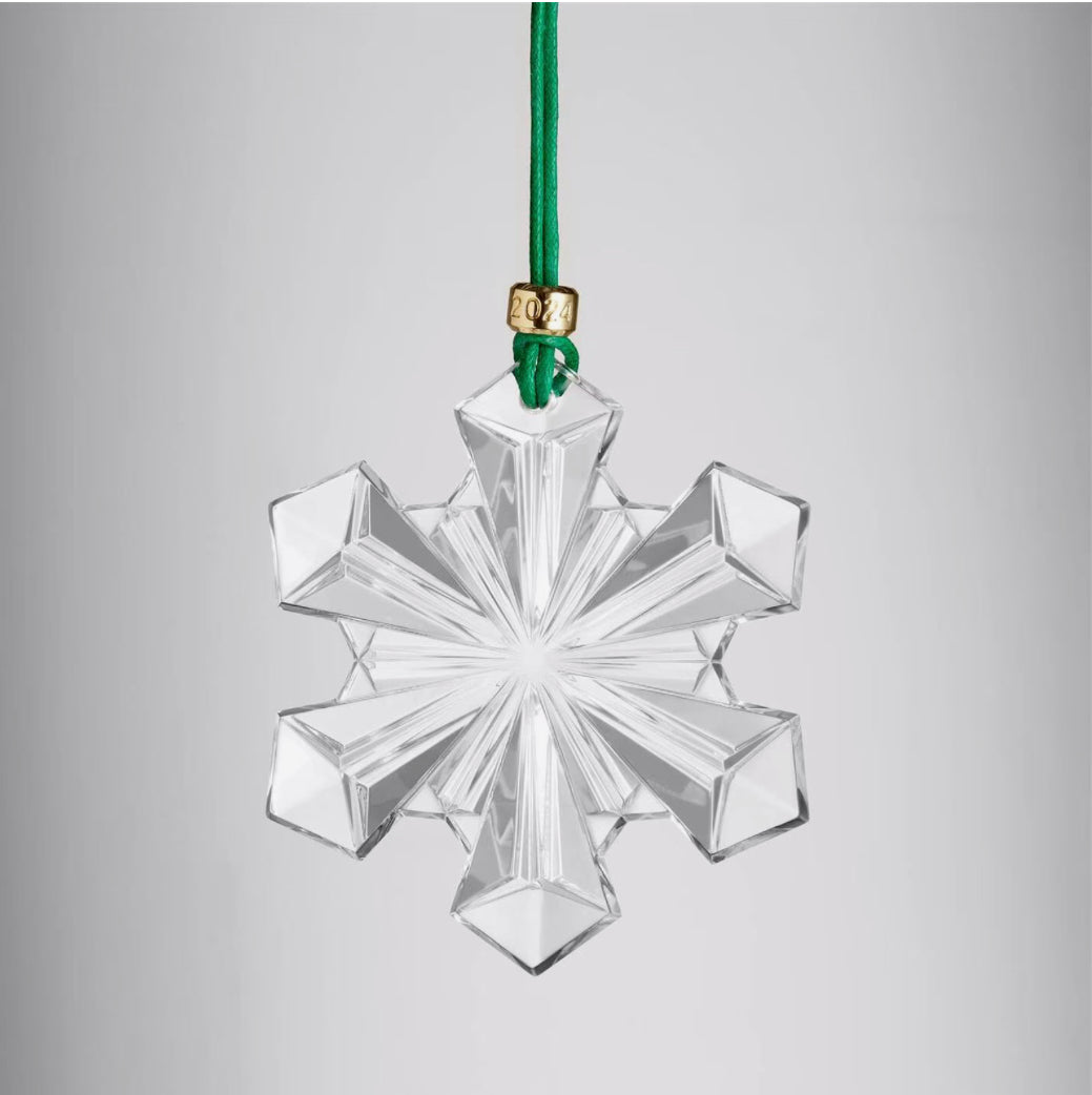 Annual 2024 Christmas Snow Crystal Ornament