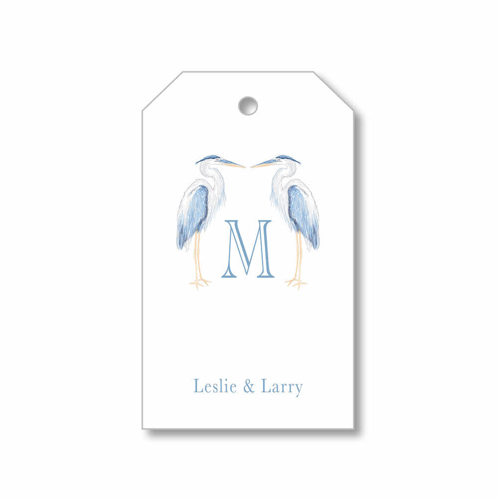 Gift Tag - Blue Heron