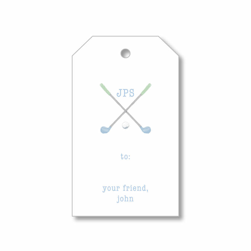 Gift Tag - Golf Clubs