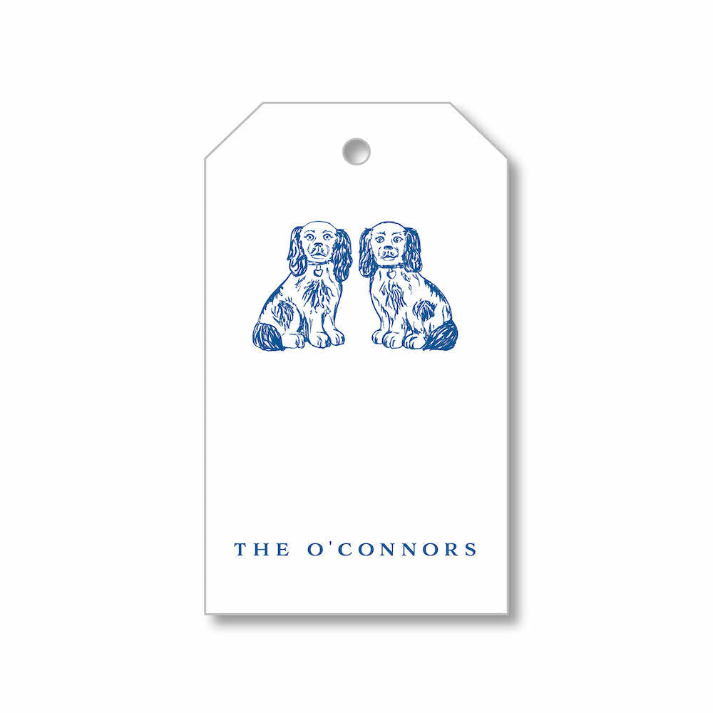 Gift Tag - Staffordshire Dogs