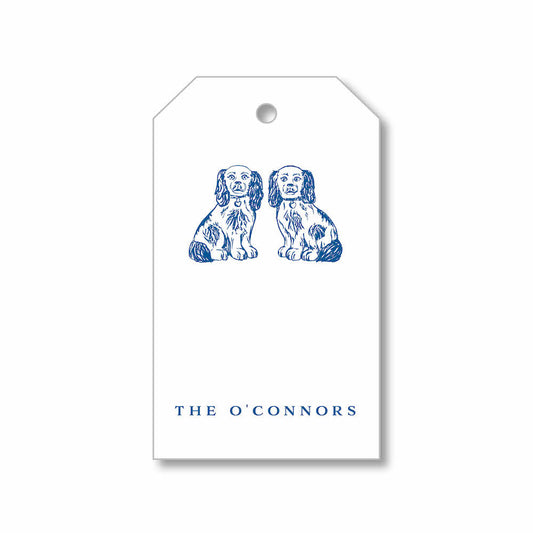Gift Tag - Staffordshire Dogs