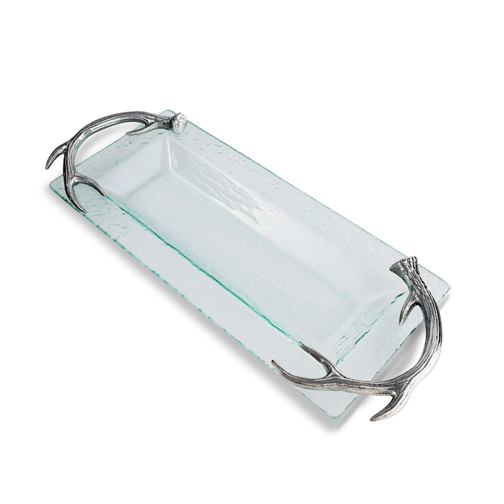 Antler Glass Oblong Tray