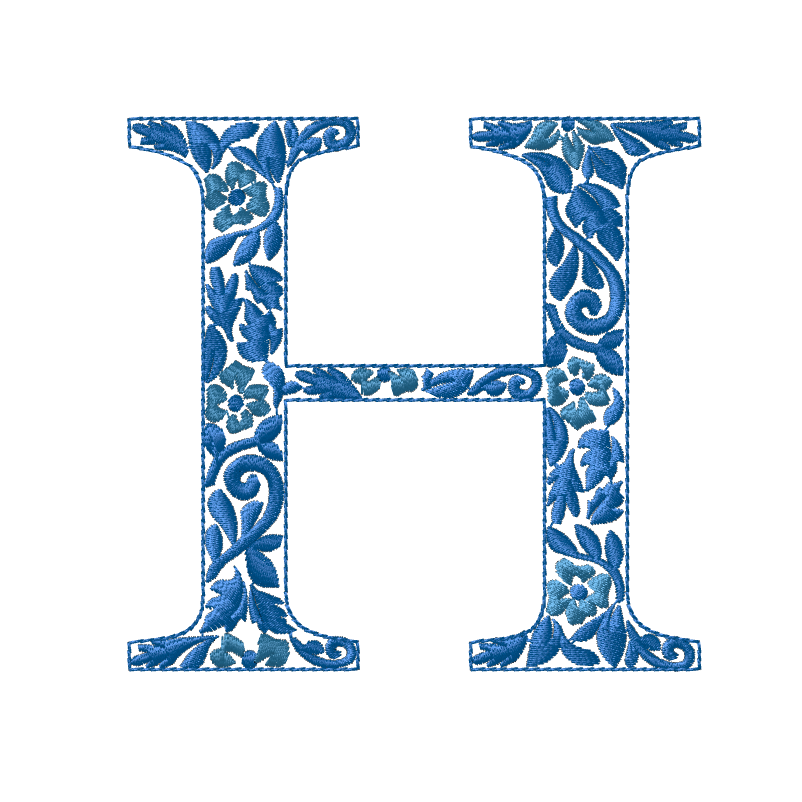 Embroidery Chinoiserie Font