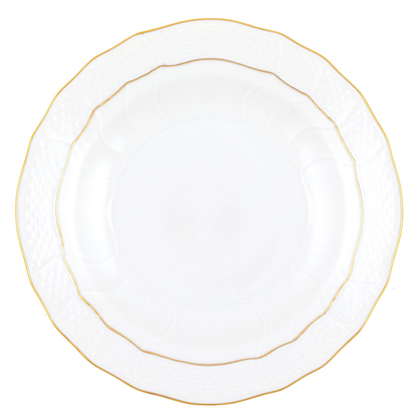 Golden Edge Dessert Plate