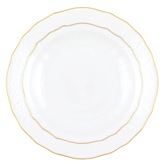 Golden Edge Dessert Plate