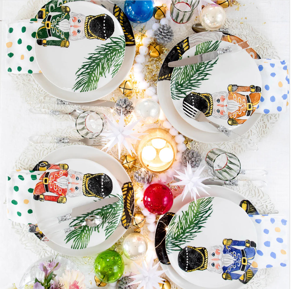 Nutcracker Salad Plates, set of 4