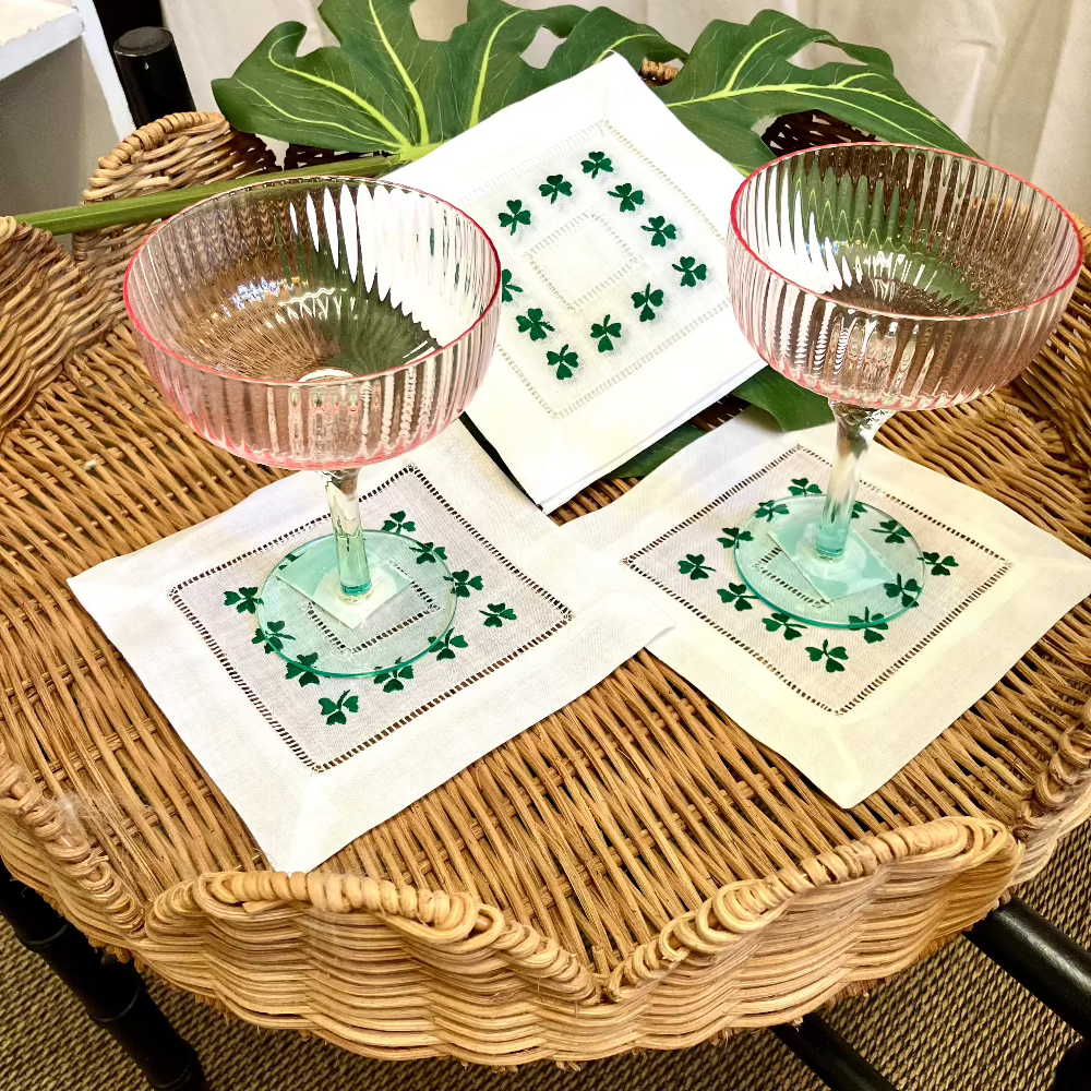 Shamrock Cocktail Napkins